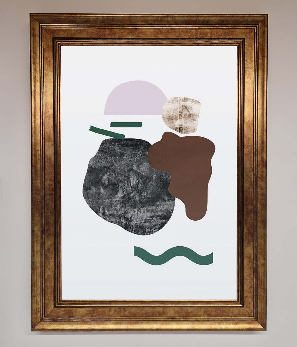 Modern Splodge Framed Print - Zestio