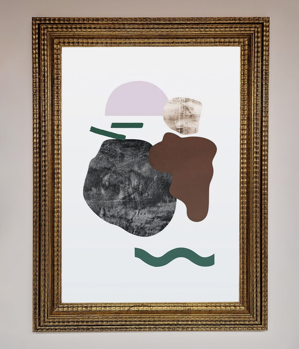 Modern Splodge Framed Print - Zestio