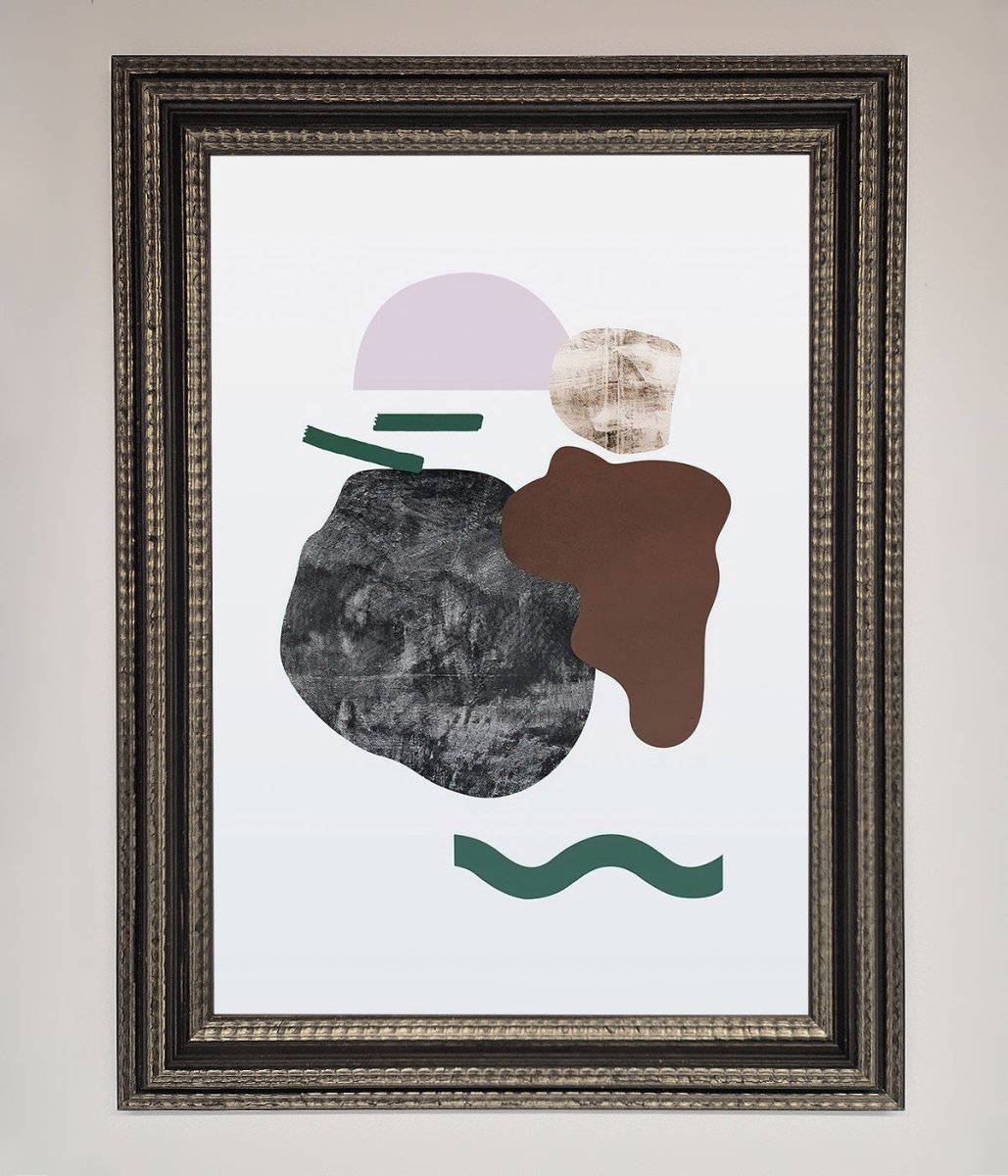 Modern Splodge Framed Print - Zestio