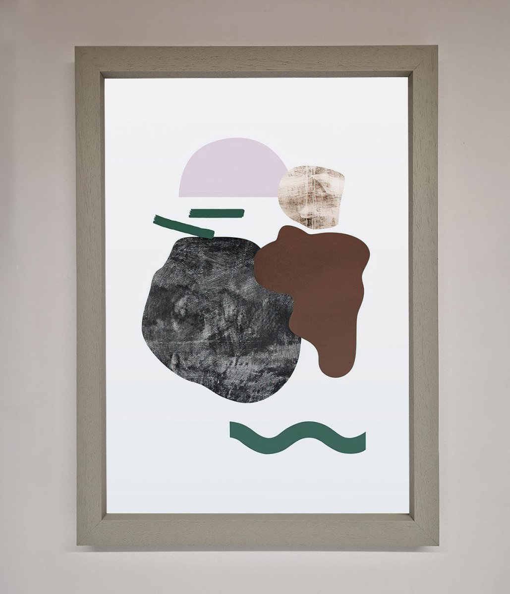 Modern Splodge Framed Print - Zestio