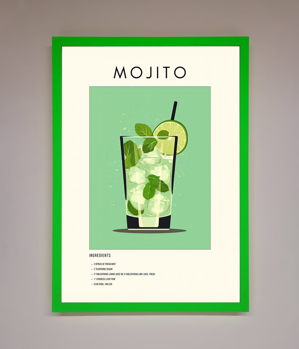 Mojito Framed Poster - Zestio