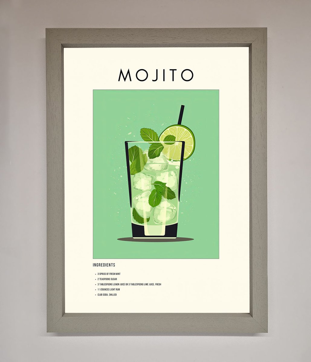 Mojito Framed Poster - Zestio
