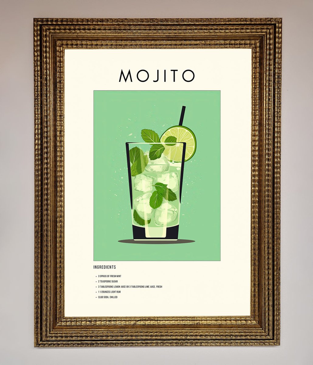 Mojito Framed Poster - Zestio