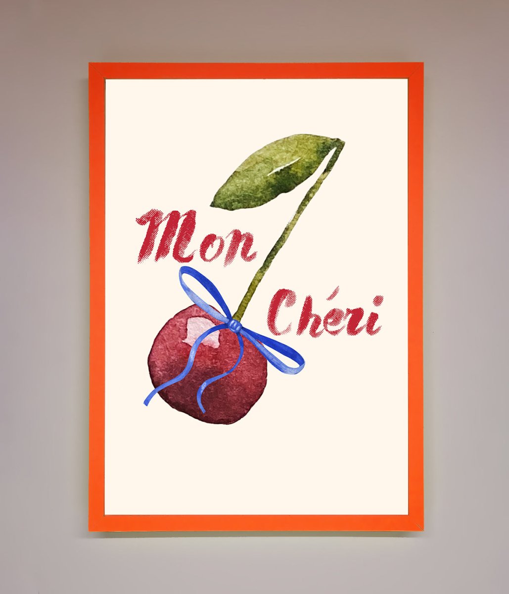 Mon Cheri Cherry Framed Wall Art - Zestio