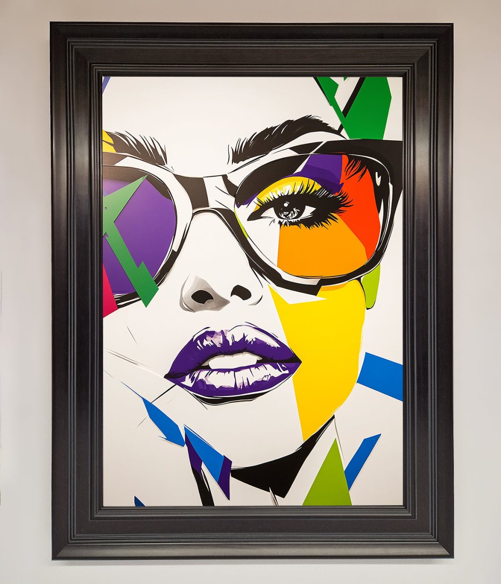 MultiColour Face Framed Wall Art - Zestio