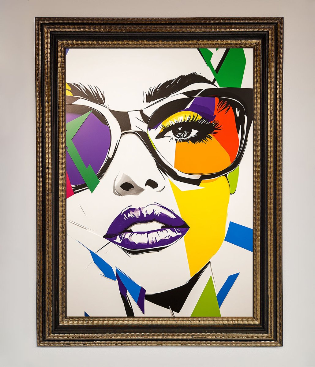 MultiColour Face Framed Wall Art - Zestio