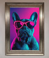 Neon French Bulldog Framed Wall Art - Zestio