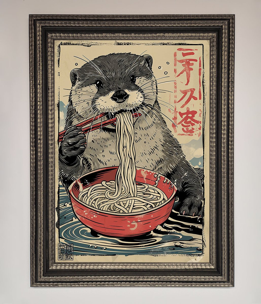 Noodles Otter Framed Wall Art - Zestio
