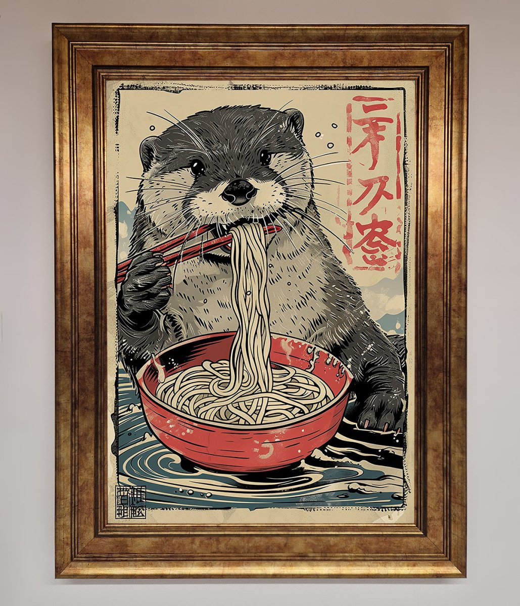 Noodles Otter Framed Wall Art - Zestio