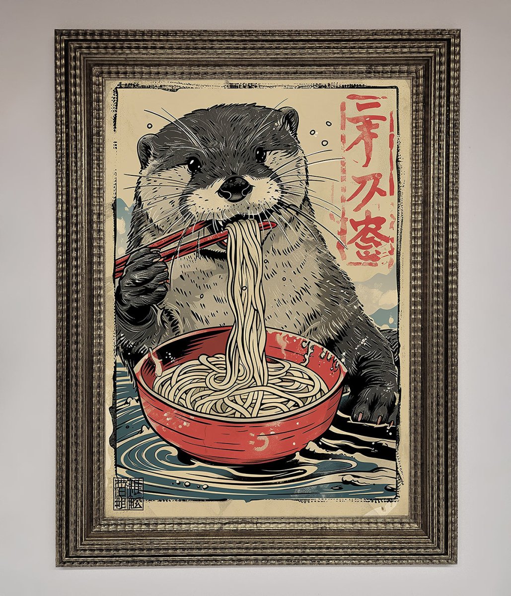Noodles Otter Framed Wall Art - Zestio