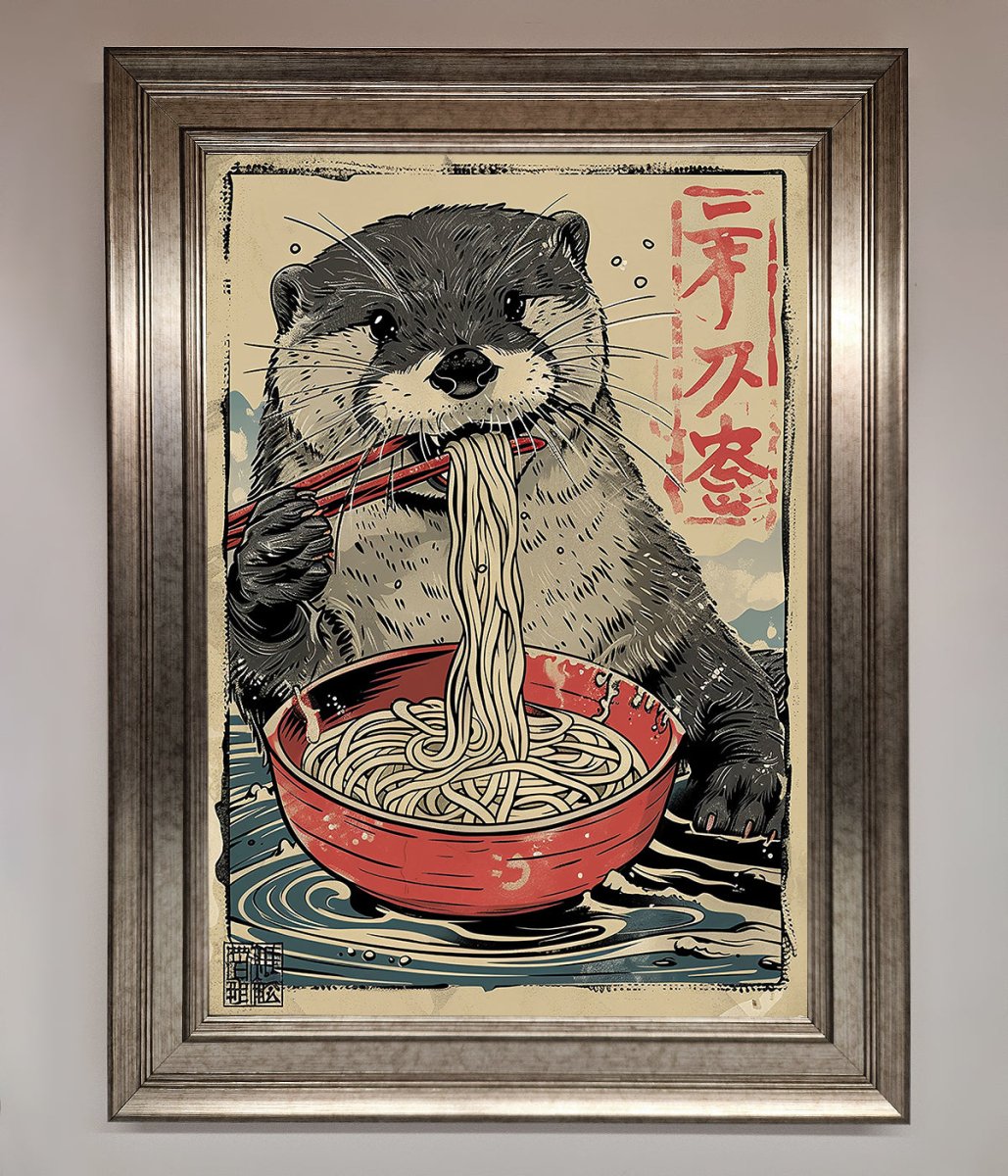 Noodles Otter Framed Wall Art - Zestio