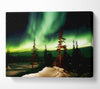Northern Lights Green Canvas Wall Art - Zestio