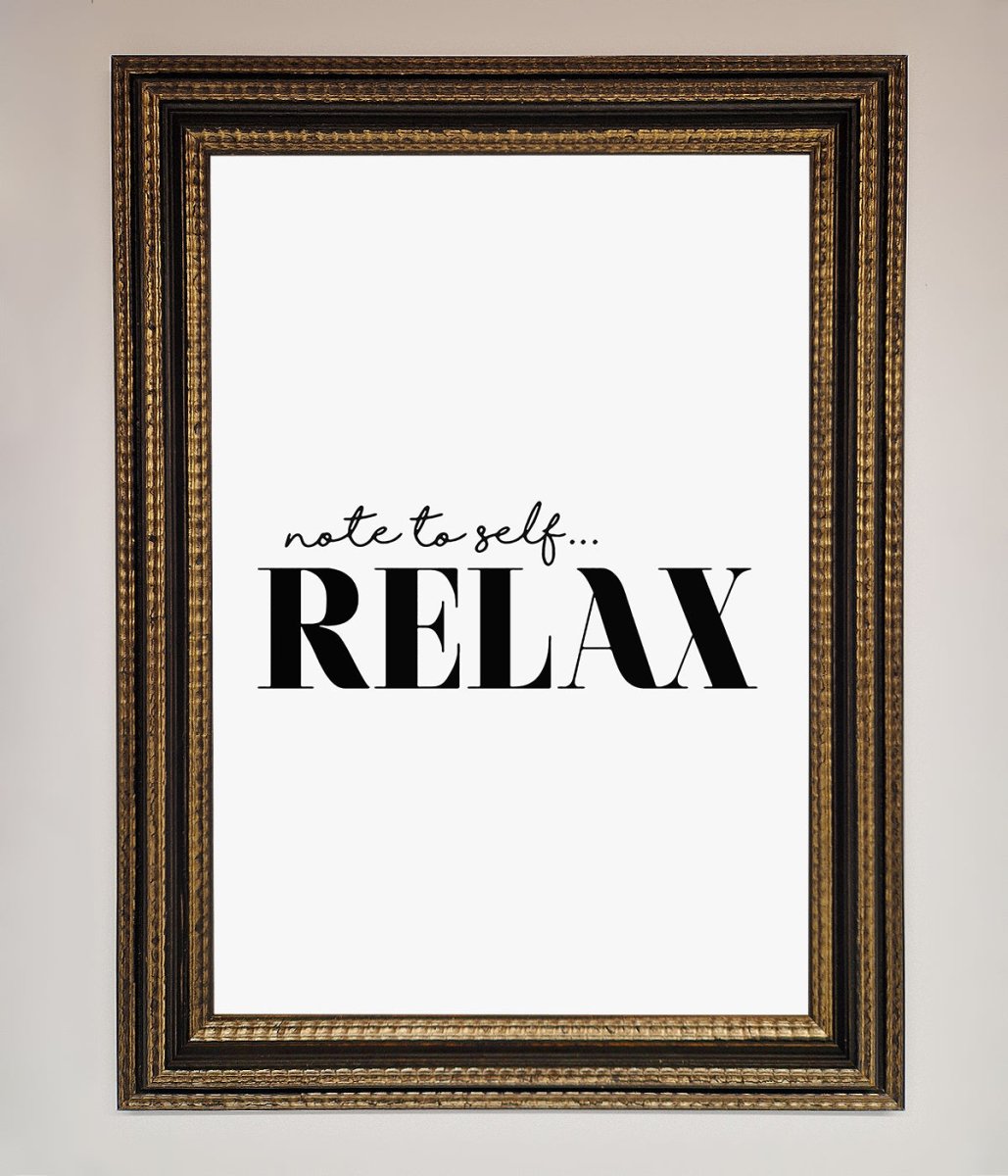Not to Self Motivational quote Framed Wall Art - Zestio
