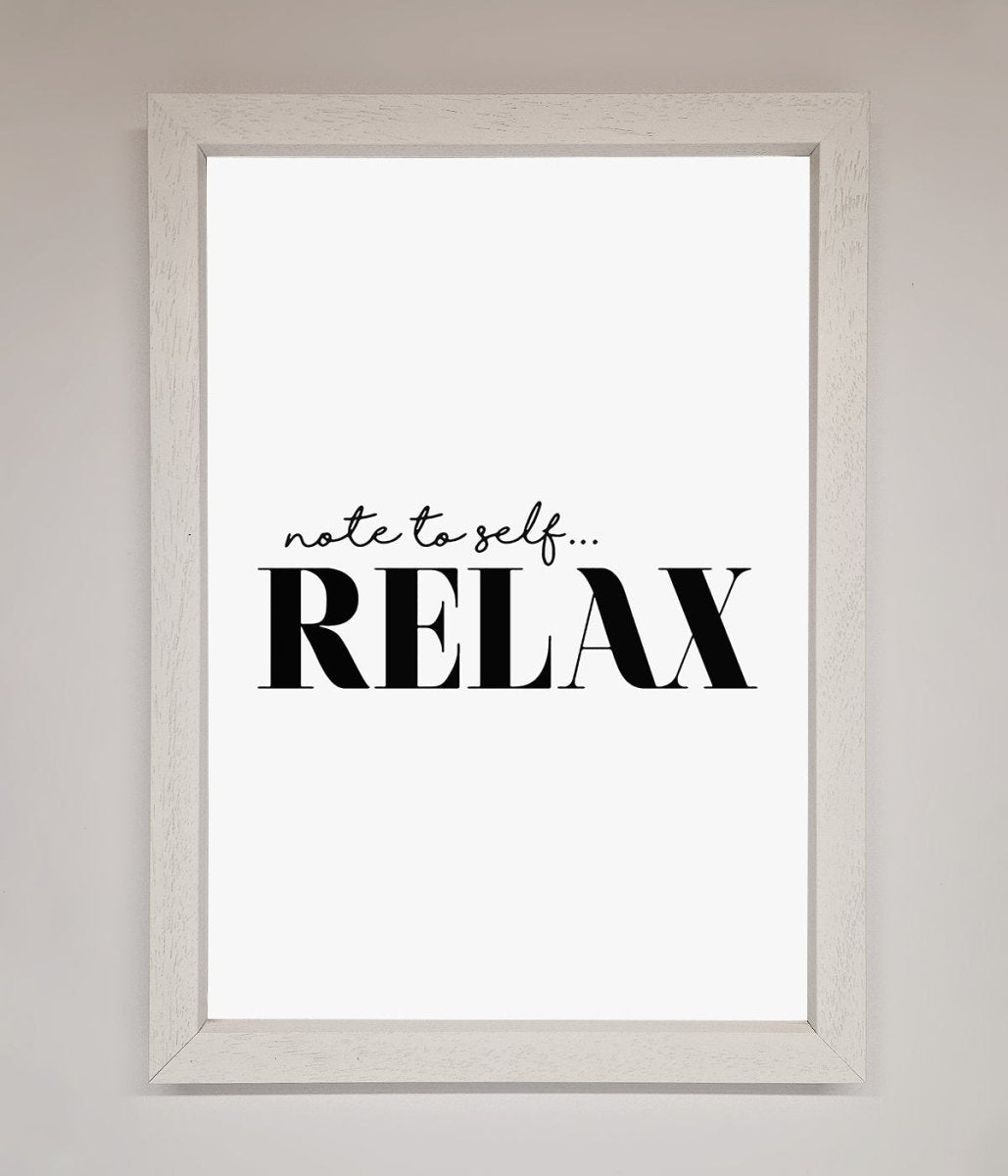 Not to Self Motivational quote Framed Wall Art - Zestio