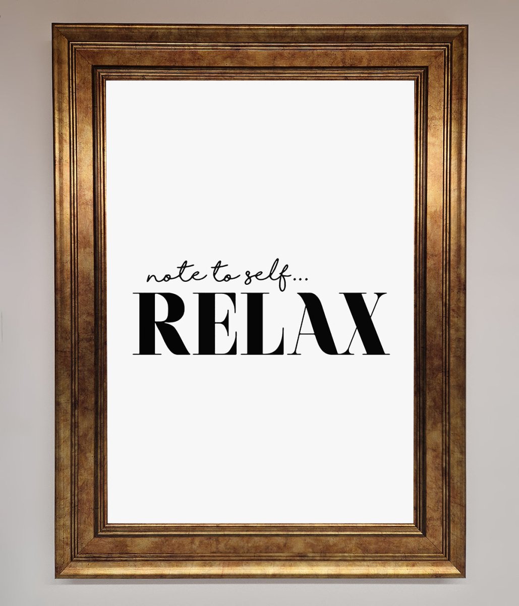 Not to Self Motivational quote Framed Wall Art - Zestio