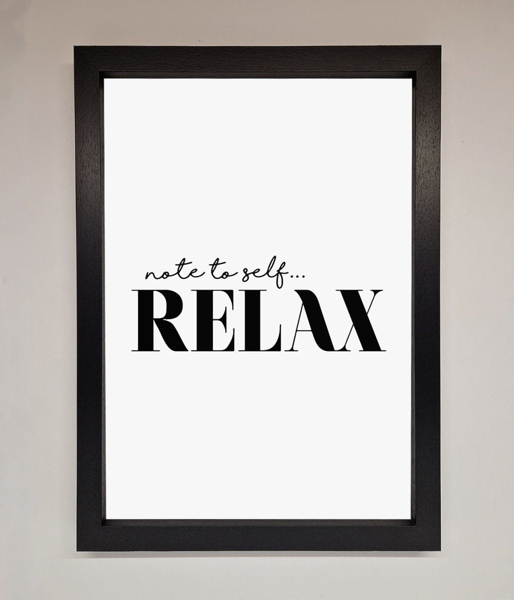 Not to Self Motivational quote Framed Wall Art - Zestio