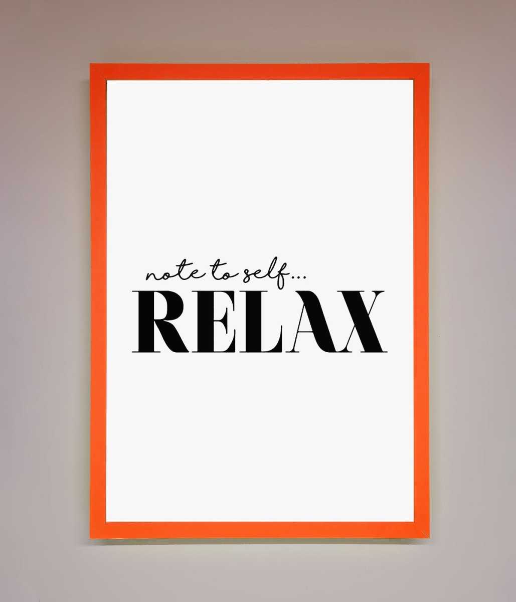 Not to Self Motivational quote Framed Wall Art - Zestio