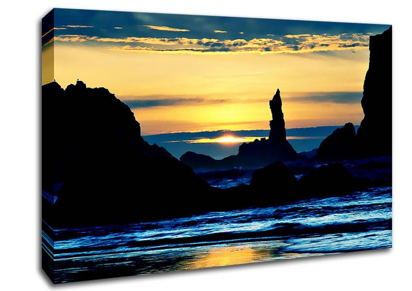 Oceans Dusk Canvas Wall Art - Zestio