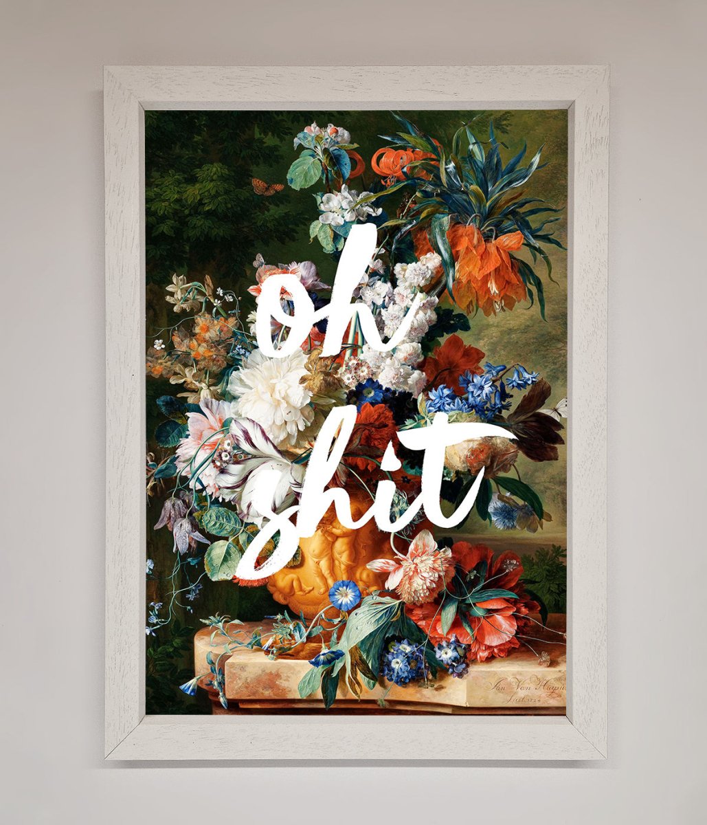 Oh Sh*t quote Framed Poster - Zestio