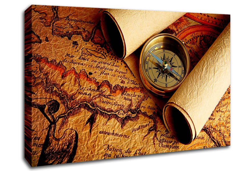Old World Maps Canvas Wall Art - Zestio
