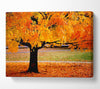 Orange Autumn Tree Canvas Wall Art - Zestio