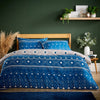 OLIVIA ROCCO Oslo Sapphire Flannel Duvet Cover Set With Pillowcases, Super Soft Warm Bedding For Cold Nights In Multiple Sizes