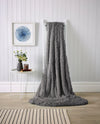 OLIVIA ROCCO Oversized Chunky Soft Fleece Blanket Fluffy Faux Fur Throw for Bed and Sofa in Calming Colours Ultra Cozy Texture