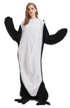 OLIVIA ROCCO Oversized Penguin Wearable Blanket Hoodie Fleece With Sleeves One Size Cozy Winter Loungewear For Home Everyday