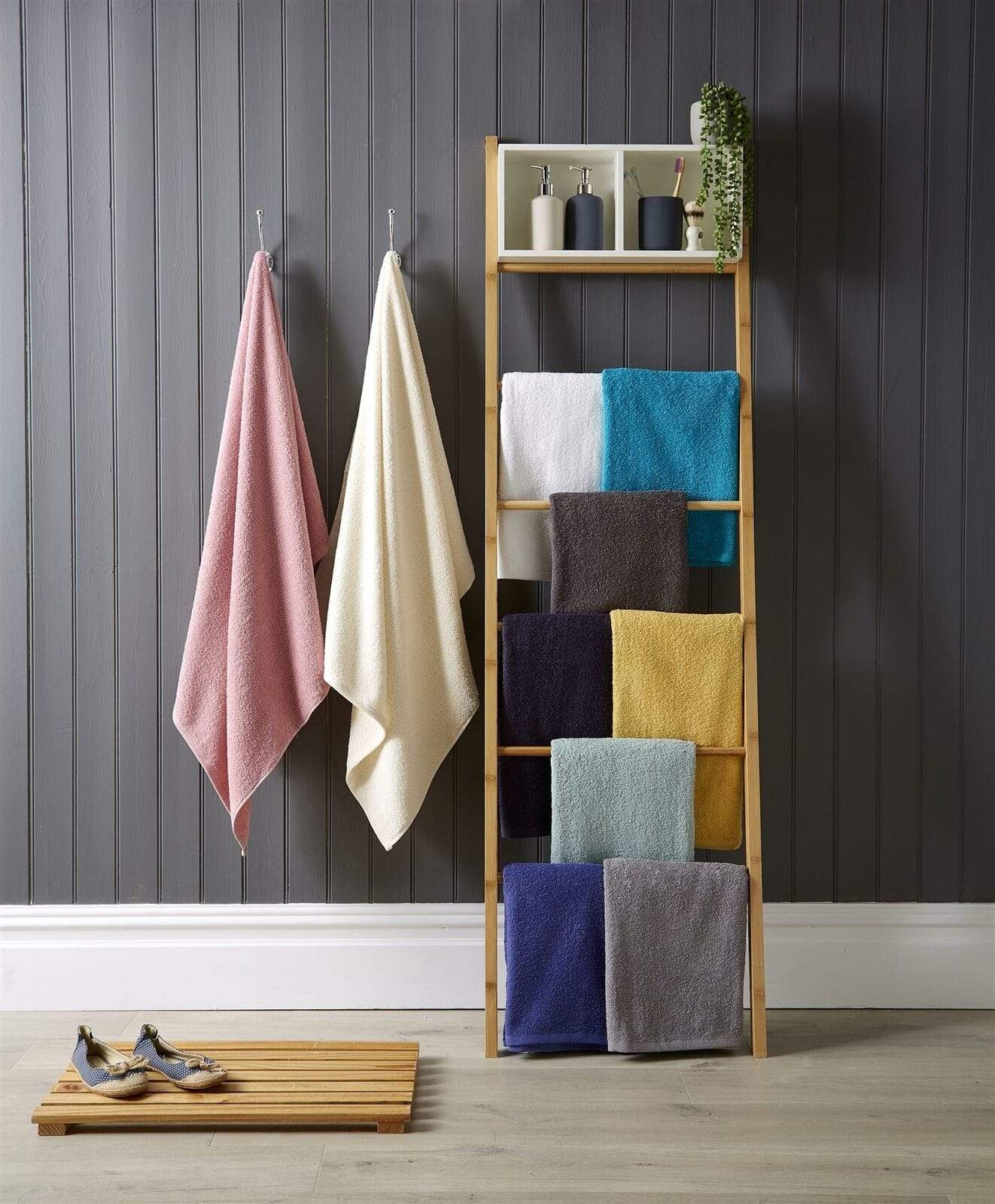 OLIVIA ROCCO Pack Of 4 Large Quick-Drying Indus Valley Cotton Bath Sheets 80x140cm Lightweight Easycare For Home Travel Gym Holidays Multiple Colours