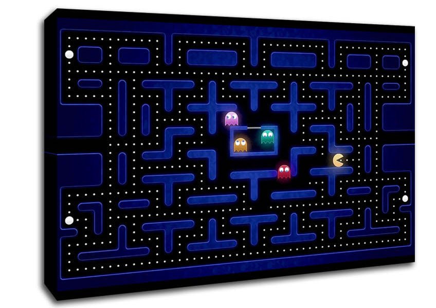 Pacman Canvas Wall Art - Zestio