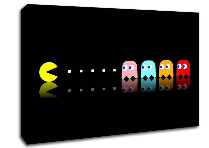 Pacman Ghosts Canvas Wall Art - Zestio