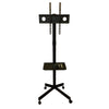 Mobile TV Stand on Wheels 23 to 60 Inch Height Adjustable Shelf BONTEC