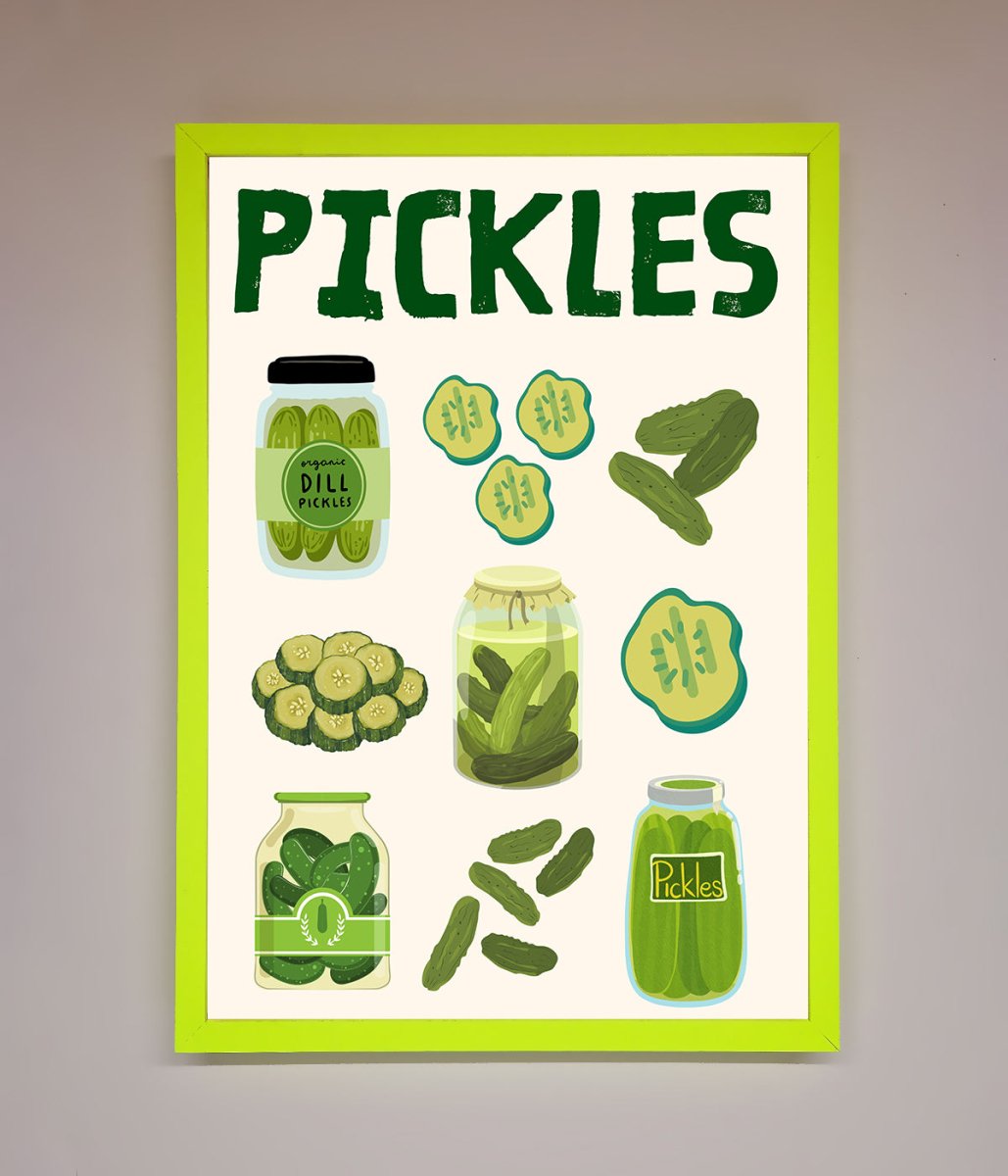 Pickle Lover Framed Wall Art - Zestio