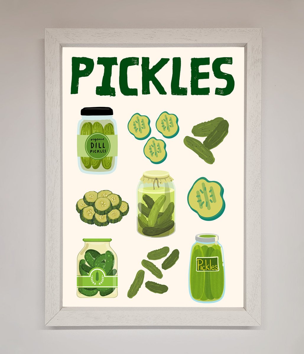 Pickle Lover Framed Wall Art - Zestio