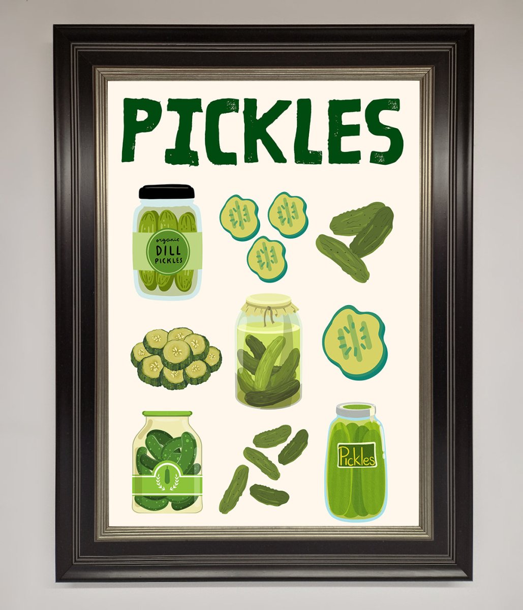 Pickle Lover Framed Wall Art - Zestio