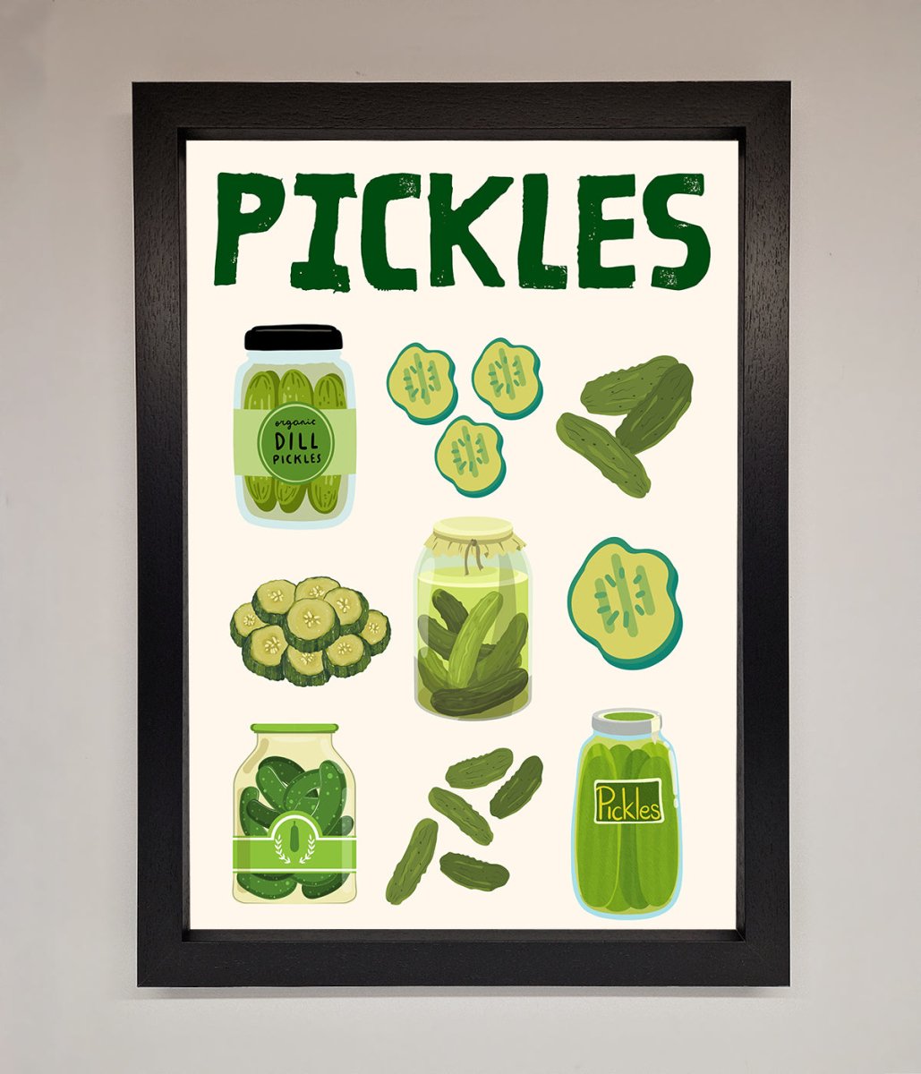 Pickle Lover Framed Wall Art - Zestio