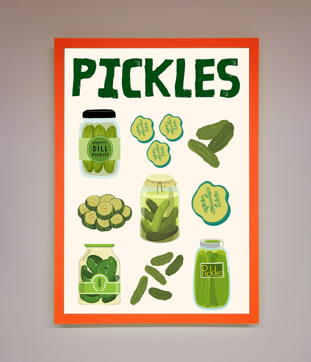 Pickle Lover Framed Wall Art - Zestio