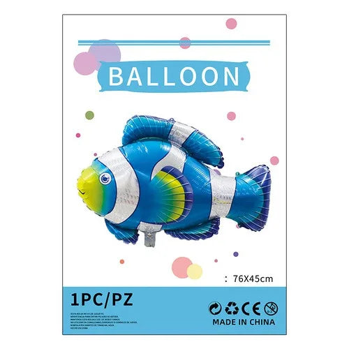 cartoon style cute animal mermaid aluminum film holiday party balloons