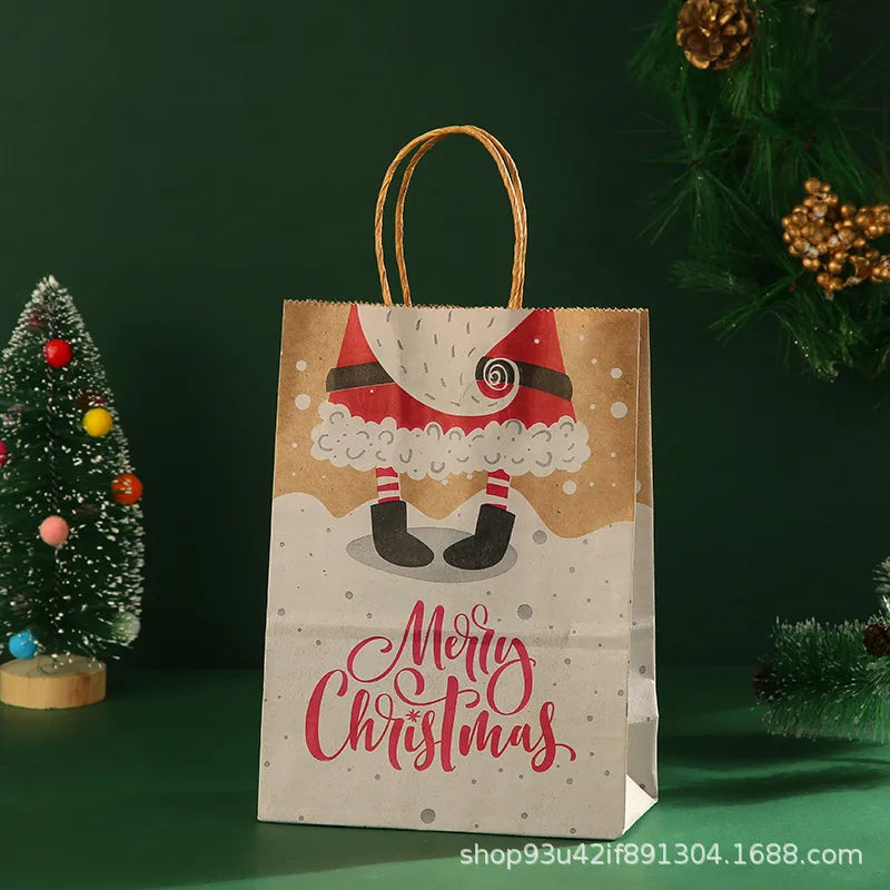 Christmas Simple Style Santa Claus Letter Kraft Paper Daily Gift Wrapping Supplies