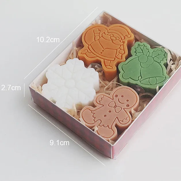 Cartoon Christmas Gift Box Creative Birthday Present Beautiful Resin Candle Souvenir Ideal For Christmas Small Gifts
