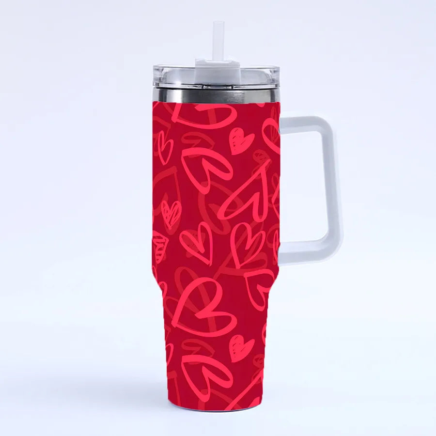 Valentine'S Day Casual Elegant Glam Letter 201 Stainless Steel 304 Stainless Steel Thermos Cup 1 Piece