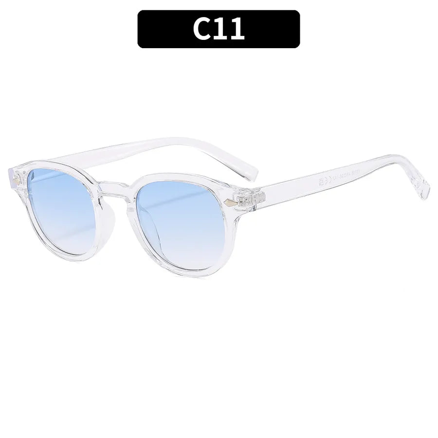 IG Style Streetwear Solid Color Ac Round Frame Full Frame Men's Sunglasses