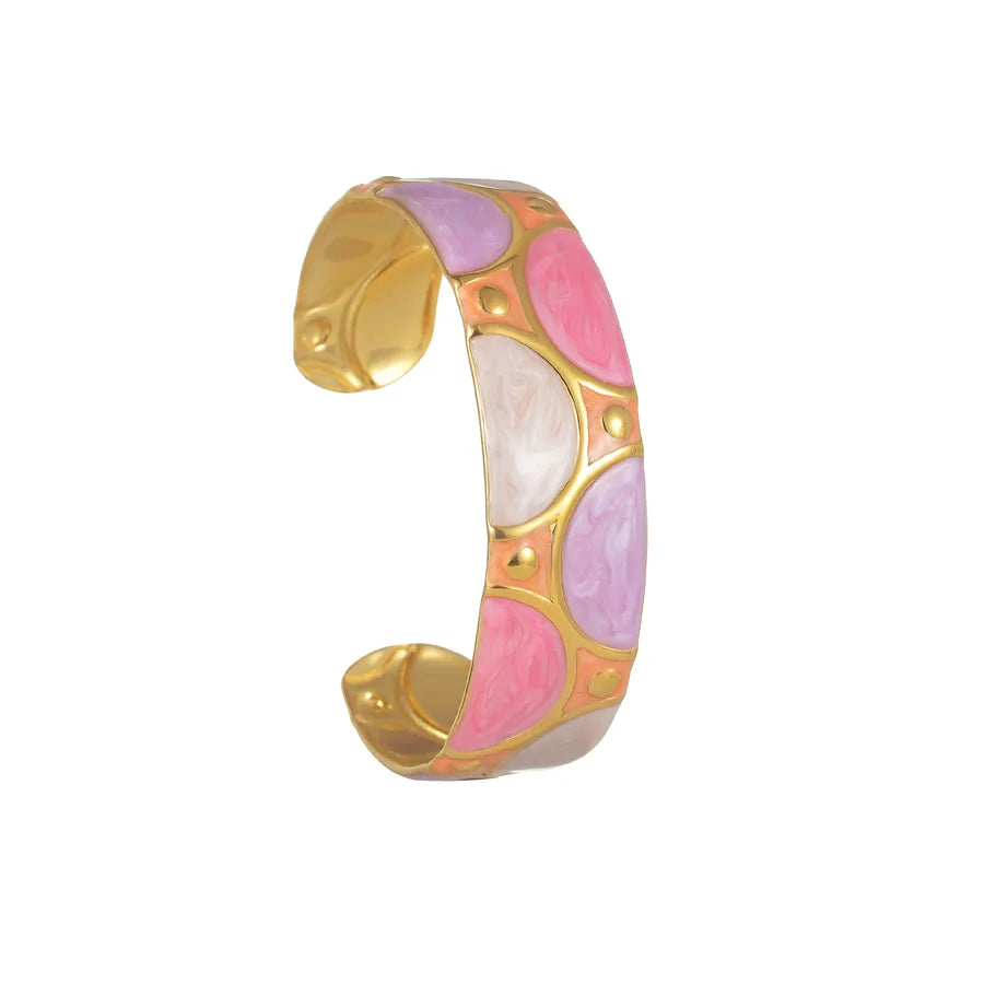 Princess Classical Artistic Geometric 304 Stainless Steel Bangle In Bulk