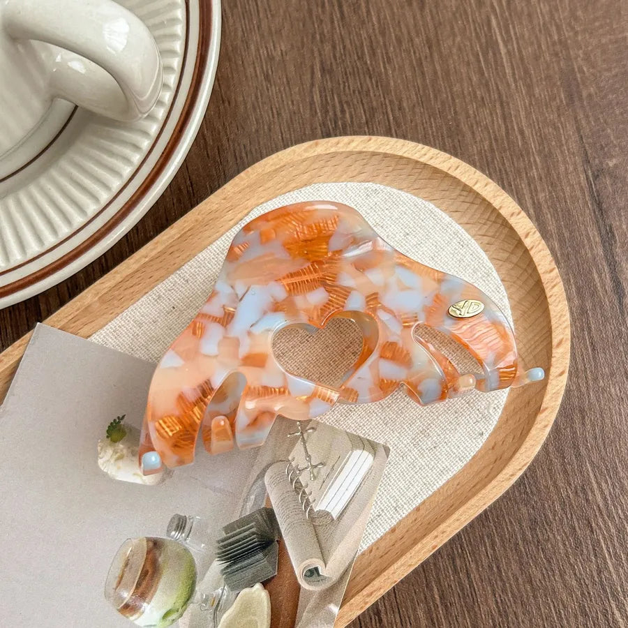 New Style Simple Acetate Hair Claw Women's Elegant Versatile Shark Bite Hair Accessories For Updo Hair Styling