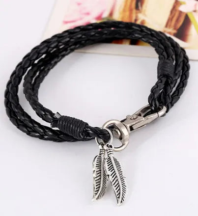 fashion new hand-woven ethnic leather bracelet