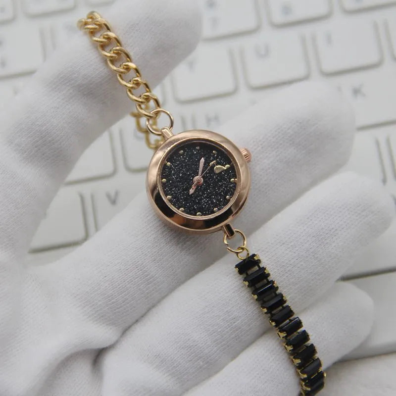 Classic Style Solid Color Buckle Quartz Watch