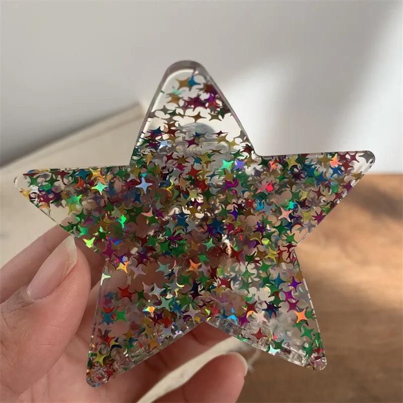streetwear pentagram acetic acid sheets hair claws
