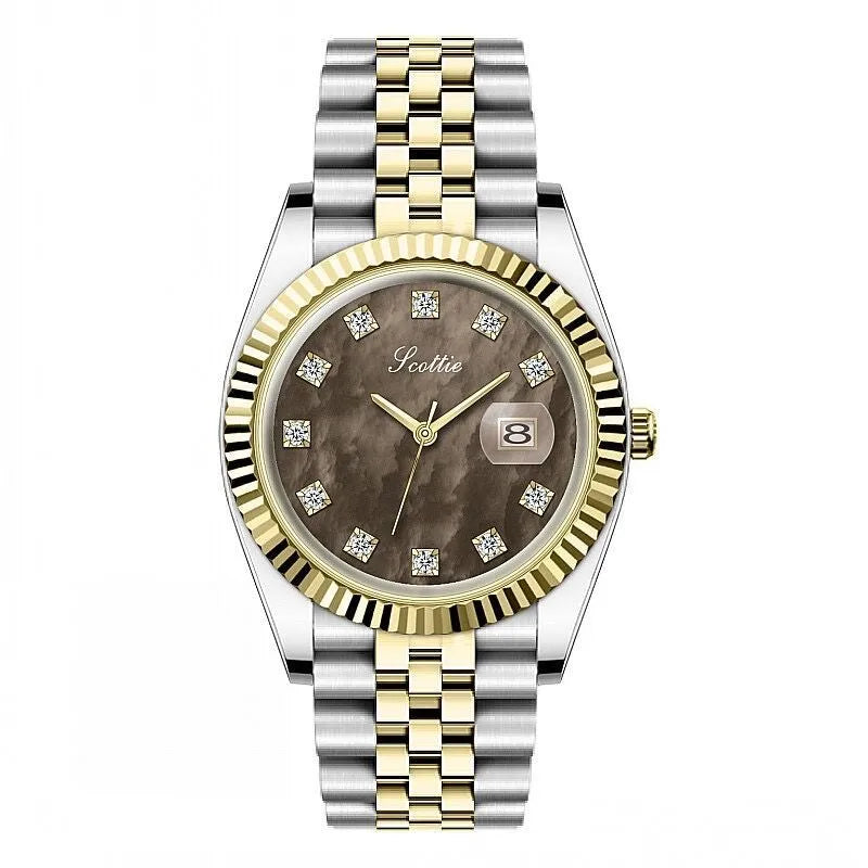scottie7590 poetry Gaudi women's watch steel belt calendar women's watch waterproof chattering live