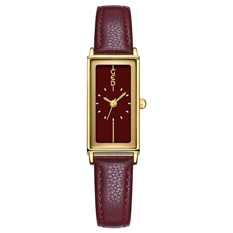 Simple Style Solid Color Buckle Quartz Watch Women's Watches