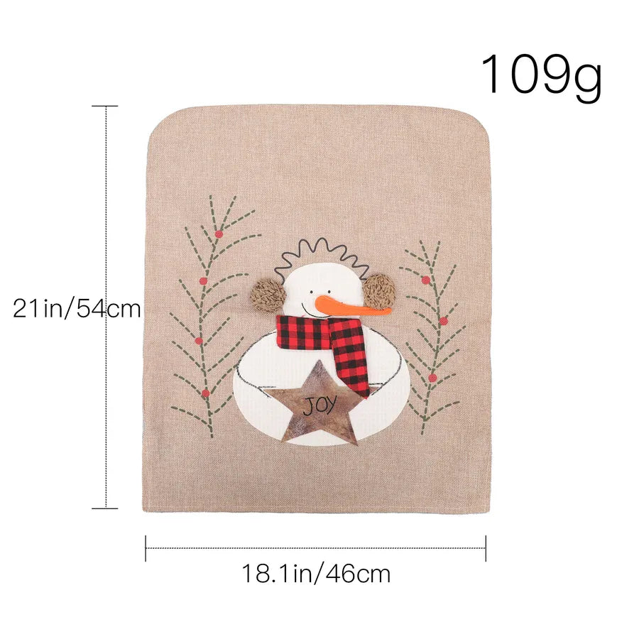 Christmas Snowman Party tablecloth Chair Cover